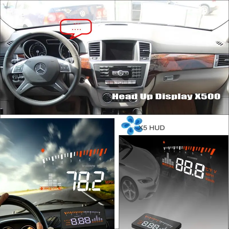 

For Mercedes Benz M ML W164 ML450 ML350 ML300 ML250 Head Up Display HUD Car Electronic Auto Accessories Universal Driving Speed