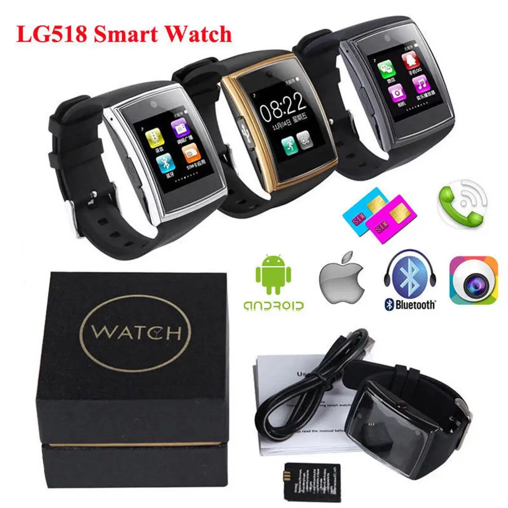 Смарт часы Timethinker LG518 мужские женские Bluetooth NFC sim карта ответ на вызов Montre ECG умные