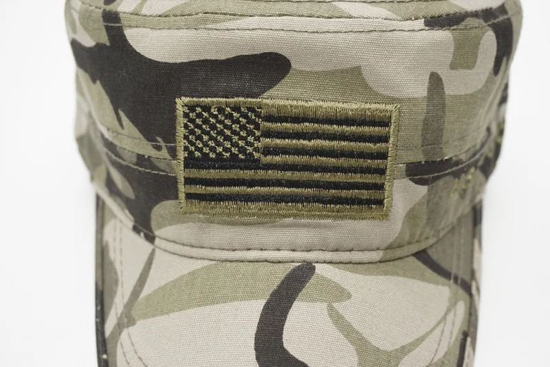 Новая камуфляжная плоская бейсболка с флагом США, Мужская бейсболка с вышивкой USAF, мужская хлопковая камуфляжная кепка с плоским верхом для папы