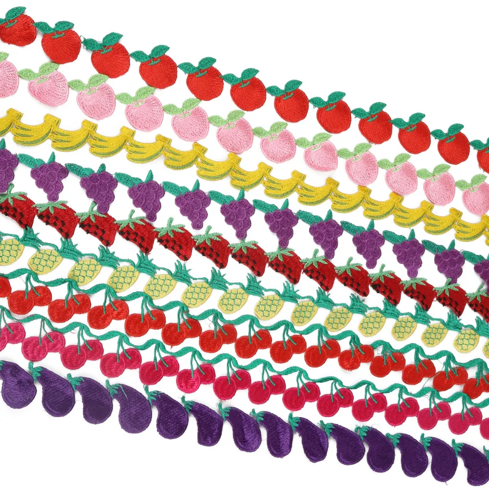 Горячая 2 ярдов Ромашка для фруктов яблок Кружева отделка Вязание Свадьба вышитые «сделай сам» ручной работы ленты Швейные принадлежности рукоделие