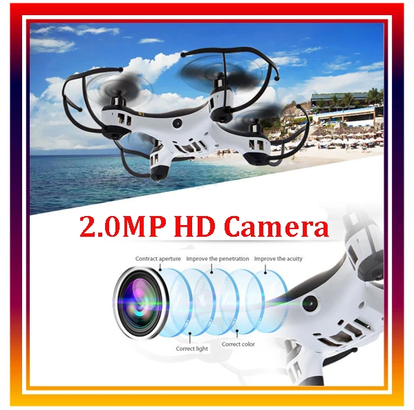 RC Quadcopter Plane Aircraft UFO 2 4Ghz 4CH 6 Axis Gyro Remote Control Drone with 2MP