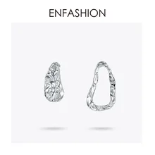 Enfashion, геометрические, большие, круглые, волнистые, висячие серьги для женщин, массивные серьги, модные ювелирные изделия, Букле д 'Орель,, EM191008