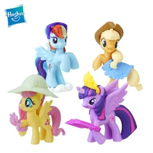 Original My Little Pony Brinquedos Friendship Is Magic Rainbow Dash Pinkie Heartstring Raridade PVC Action Figure Collectible Modelo Boneca
