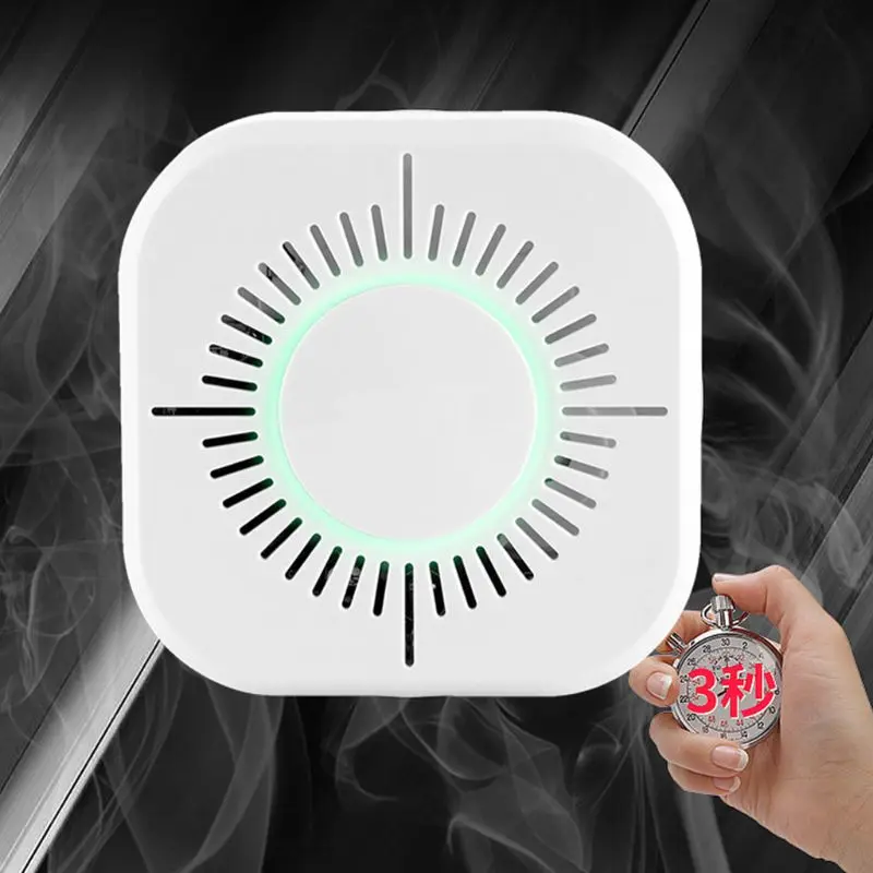 Белый Smart Беспроводной Wi-Fi дымовой детектор пожарной сигнализации Термометры для дома безопасности дистанционное управление гаджеты