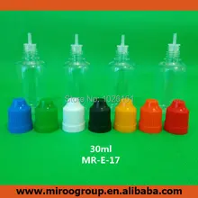 Free Shipping 10pcs transparent clear 30ml PET plastic eye dropper bottles with Childproof Cap & Long Thin Tips for Most Liquids