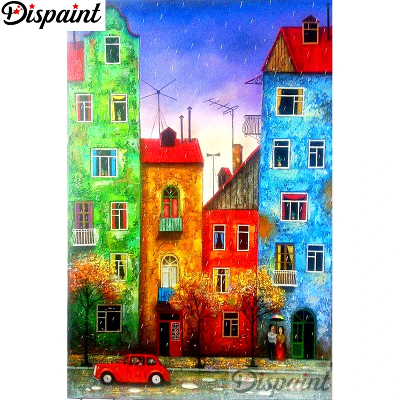 

Необычная полная квадратная/круглая дрель 5D DIY Алмазная картина "домашний Автомобиль пейзаж" вышивка крестиком 5D домашний декор A10811