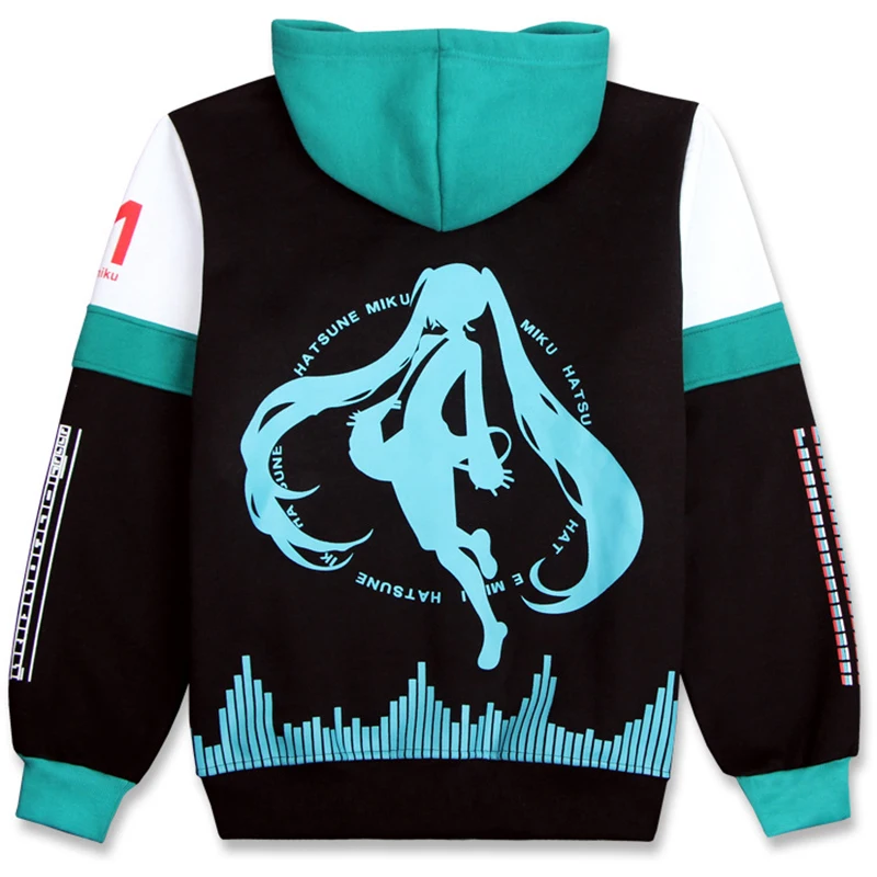 

2017 Women Fashion Anime Hatsune Miku Hoodies Long Sleeve Autumn Winter Cotton Sweatshirts Casual Print Coat