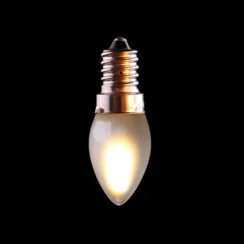 

Dimmable LED C7 Frosted Glass Light Bulbs for String Lights Candelabra Base 0.5W LED Lamp E12 E14 Warm White Candle Led Lampen