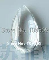 

Free Shipping,100pcs 38mm Chandelier Crystal clear Smooth Teardrop Almond Ornament Prism