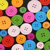 20-100Pcs/lot Four Holes 15/20/25/30mm Random Mixed Color Round Wood Flatback DIY Wooden Buttons Sewing Craft Scrapbooking 6