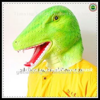 

Free Shipping 2015 Top Sell Newly Deluxe Quality Realistic Cobra King of Snakes Party Dress Masks Adult Rubber Snake Mask