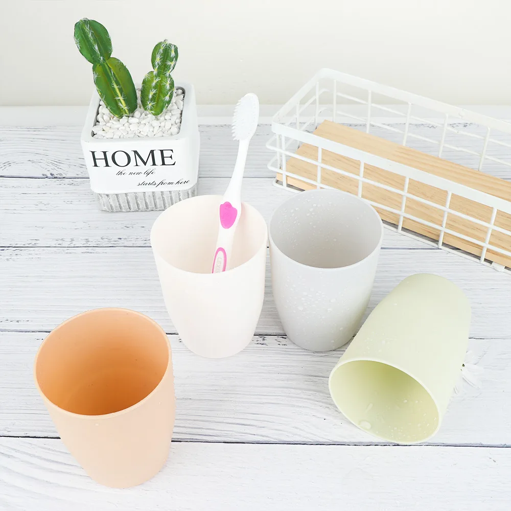 

Fashion Simple Style Toothbrush Holder Toothpaste Storage Box Solid Color Gargle Cup Water Cup