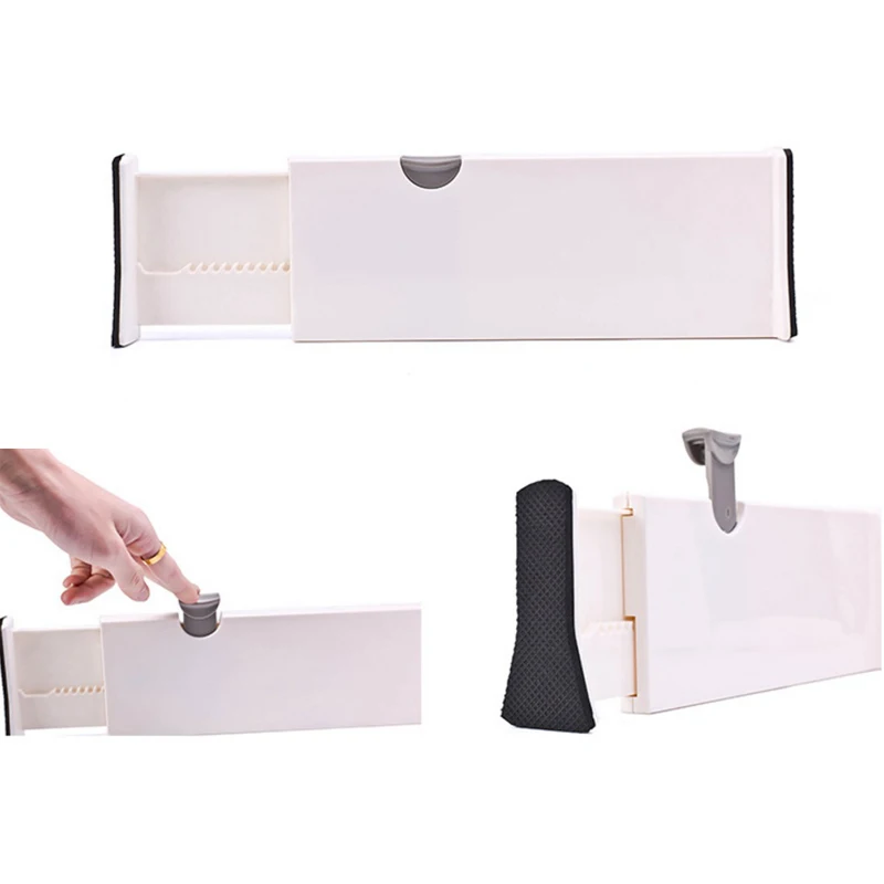 

Design Adjustable Drawer Clapboard Partition Divider Cabinet Grid Storage Box Organizer Home Office Living Room