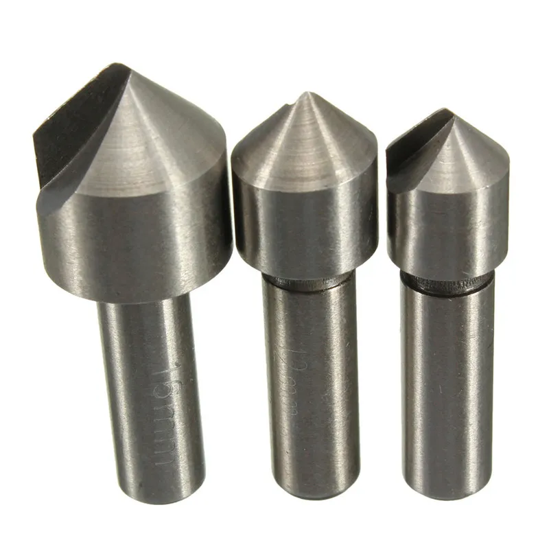 Best 3pcs/set Drill Bit Set High Standard HSS High Speed Steel Power Tools Countersink Bits For Woodworking 10mm 12mm 16mm S78