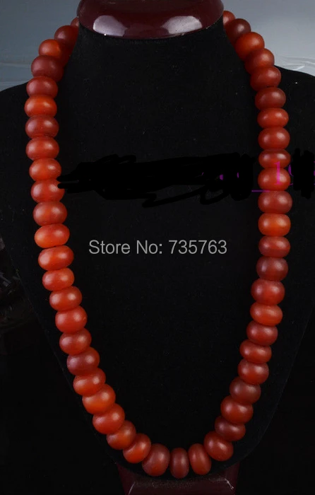 

xiuli 0015254 tibetan prayer worry beads mala old agate carnelian rosary nanhong necklace