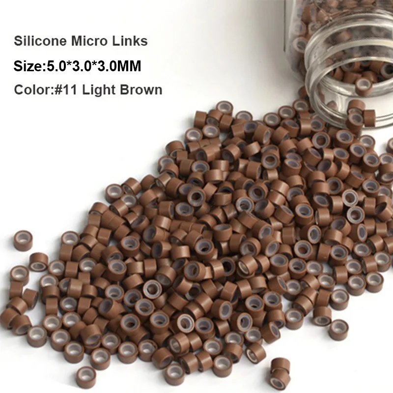 Grânulos de extensão do cabelo do silicone