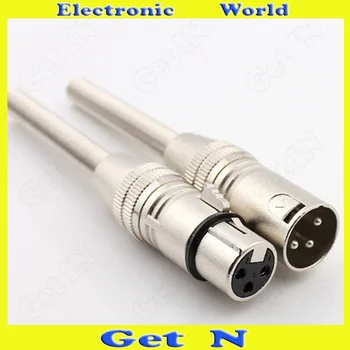 

10pcs-100pcs Long-Spring-Plug Female/Male Cannon XLR Connector Jack for Microphone Loudspeaker Audio Mixer Cannon