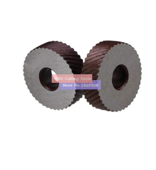 2PCS High Speed Steel 0.6mm/0.8mm/1.0mm/1.2mm/1.5mm/1.8mm/2.0mm Pitch Tool Straight /Diagonal Coarse Knurl Wheel Knurling Roller