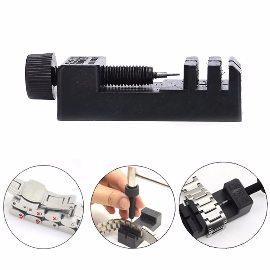 1pc Black Watches Link Spring Bar Pin Remover Adjustable Watch Band