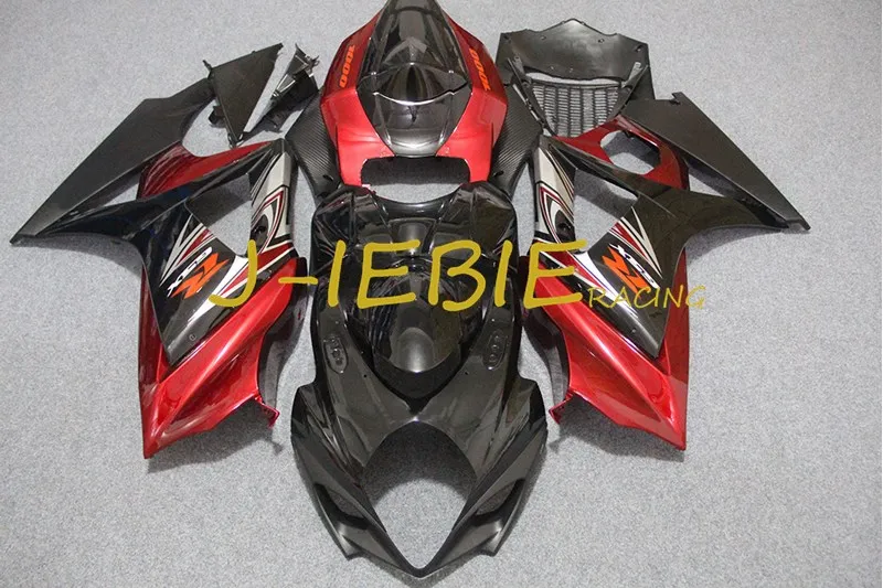 

Black red Injection Fairing Body Work Frame Kit for SUZUKI GSXR 1000 GSXR1000 K7 2007 2008