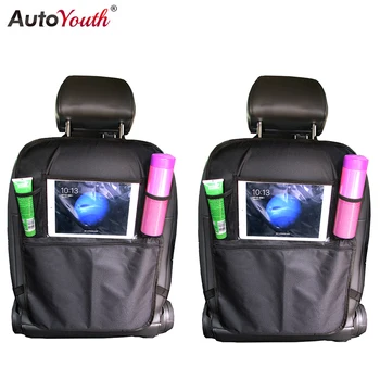 

Car Seat Back Storage Cover Organizer Automobile Seat Protector Kick Mat Pocket For Kids Stowing Tidying Pad Auto Accessoires