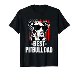 Для мужчин s Best Pitbull папа Рубашка Забавный Американский яма футболка с быком S-2XLCool повседневное гордость футболка унисекс мод