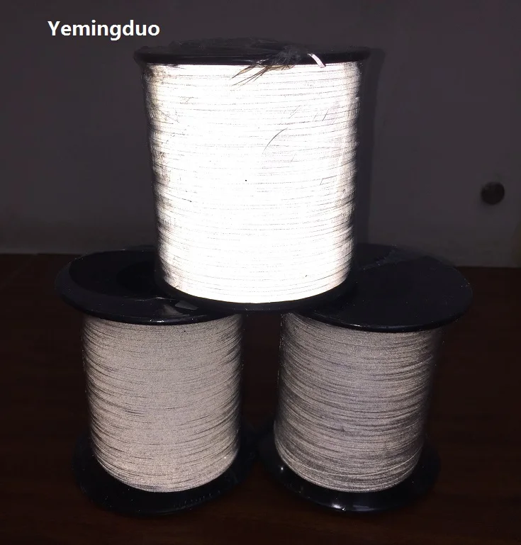

1.0mm high light reflective thread high visibility two side reflective effection