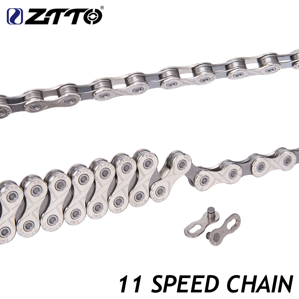 

ZTTO 11s 22s 33s 11 Speed chain for MTB Mountain Bike Road Bike High Quality Durable Silver Gray Chain for Parts K7 System