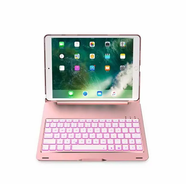 Bluetooth клавиатура чехол для iPad Pro 10,5 планшет клавиатура с подсветкой Клавиатура умный чехол для iPad 10,5 Pro A1701 A1709 + ручка