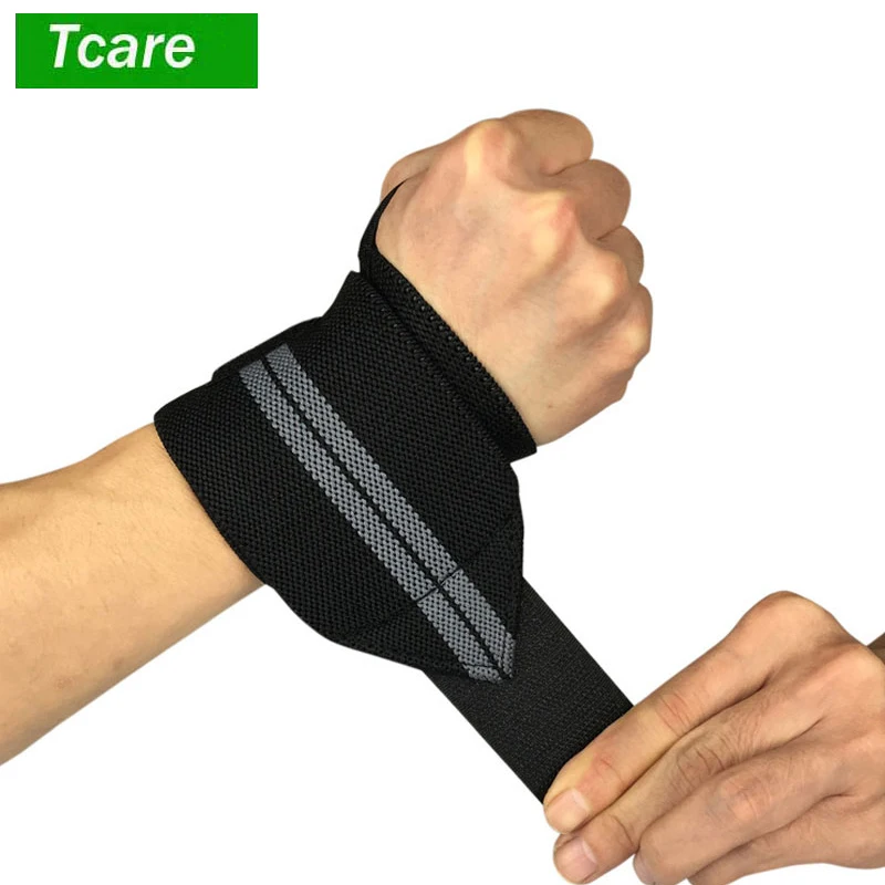 2Pcs/Lot Elastic Wrist Wraps 45cm/18inch for Fitness Powerlifting
