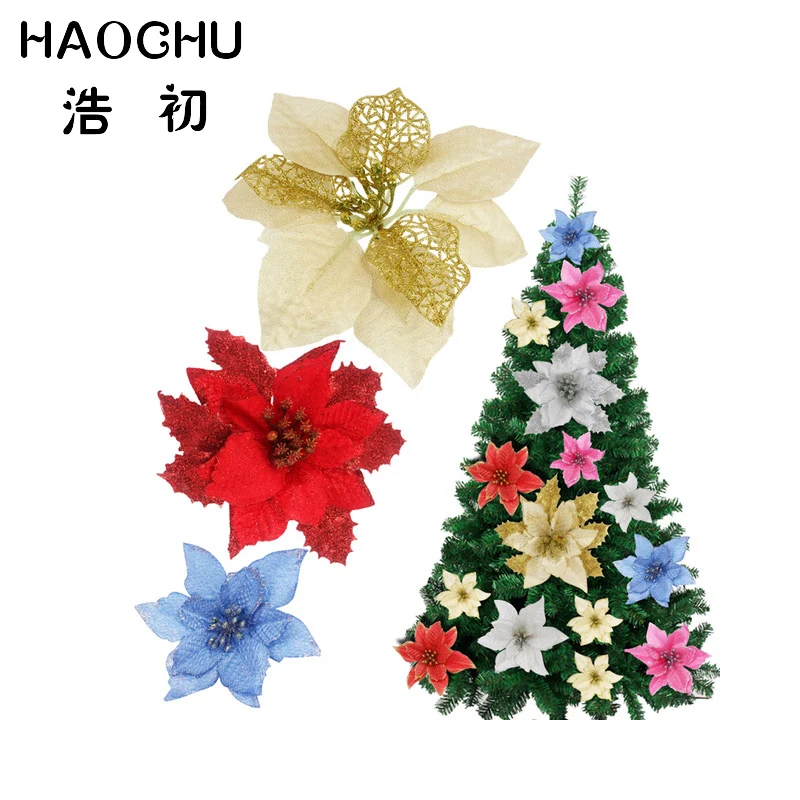 

HAOCHU 5Pcs/Set Christmas Tree Wedding Decorations Celebration Flowers Christmas Tree Flowers Wedding Festiavl Supplies