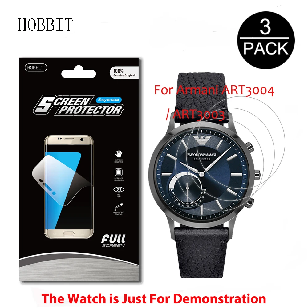 

3Pack For Armani ART3004 / ART3003 5H Explosion-proof Screen Protector Clear Anti-shock Smart Watch Guard Shield Cover Film