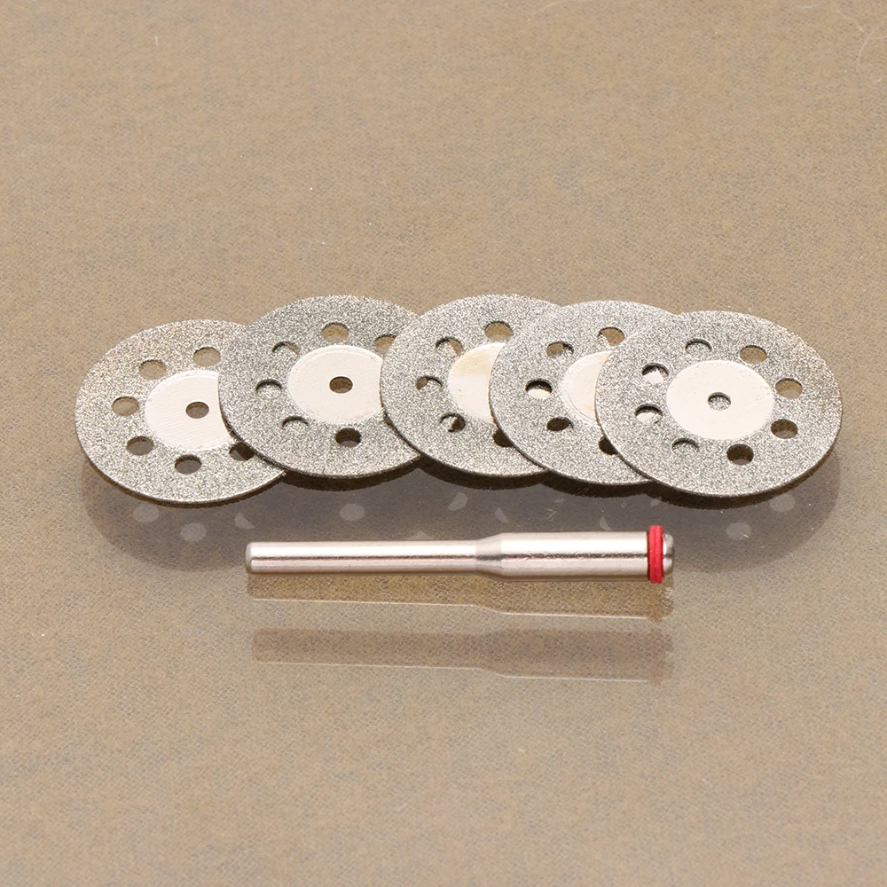 1 компл. Металлические полезные 18 мм наждачные вращающиеся инструменты со стержнем хороший острый роторный алмазный режущий диск