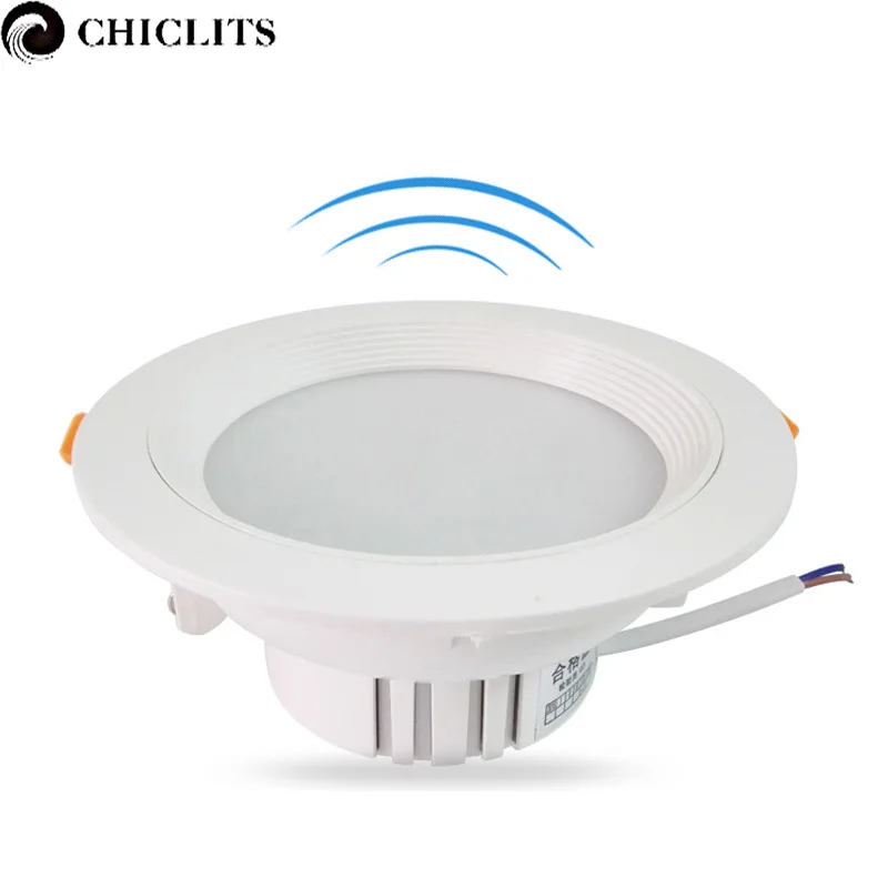 

Chiclits Radar Sensor LED Downlight 5W 7W 220V Recessed Ceiling Spot light Lamp Energy Saving Light for Home Kitchen Round Shape