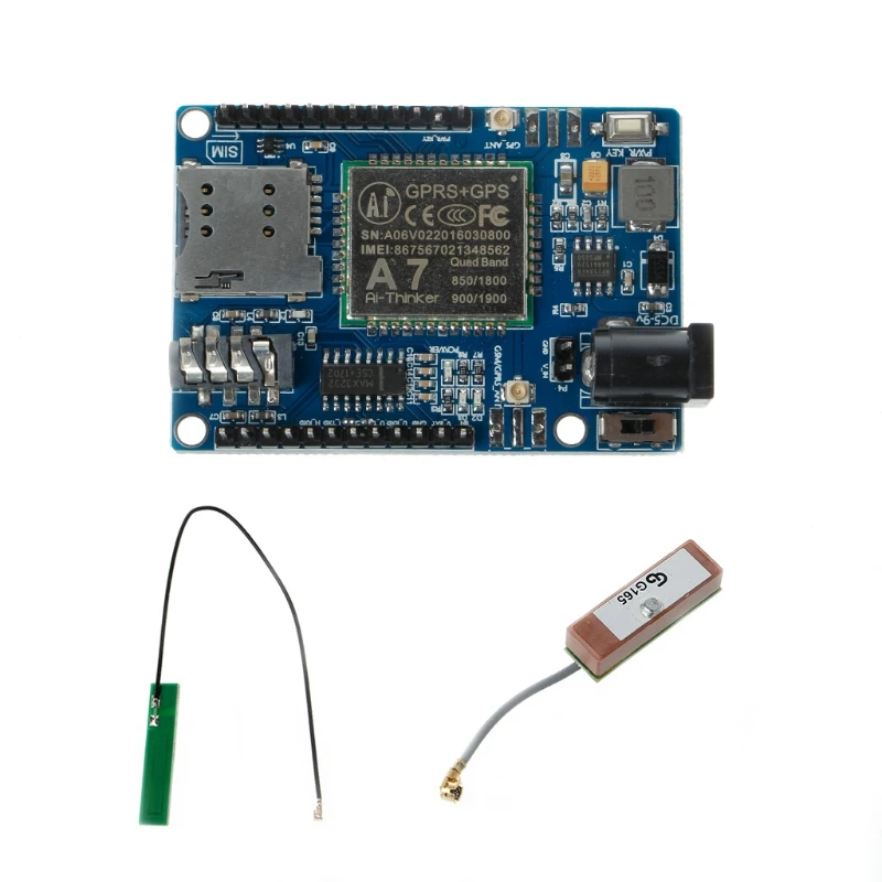 

A7 GSM GPRS GPS 3 In 1 Module Shield DC 5-9V STM32 51MCU Universal For Arduino