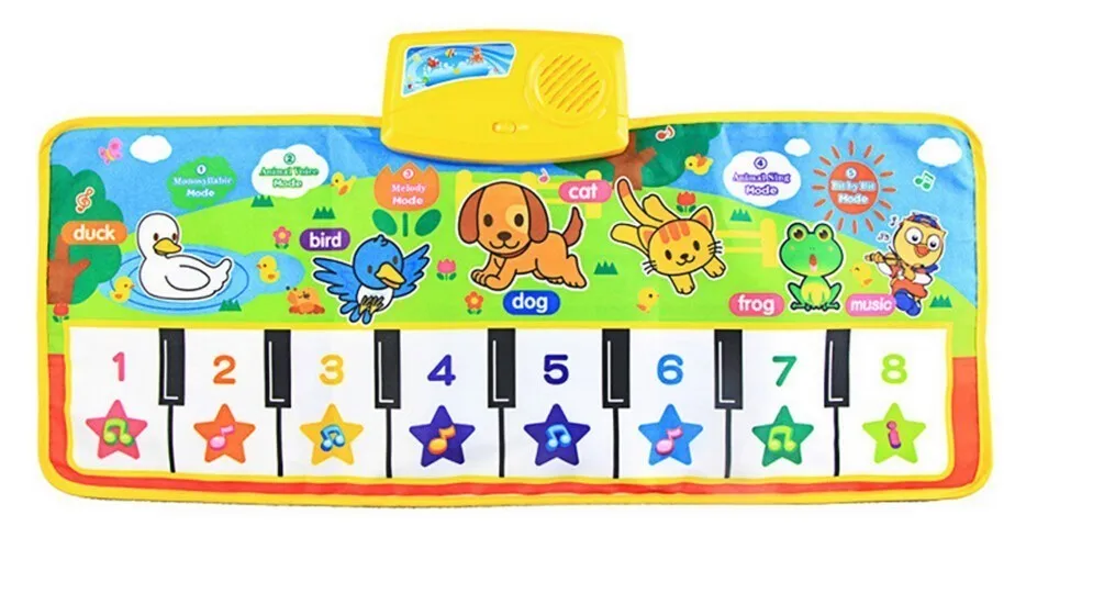 Клавиатура сенсорная клавиатура для игр Музыкальный инструмент пение коврик для спортзала лучший детский подарок музыкальные игрушки для детей горячая распродажа - Цвет: Multicolor