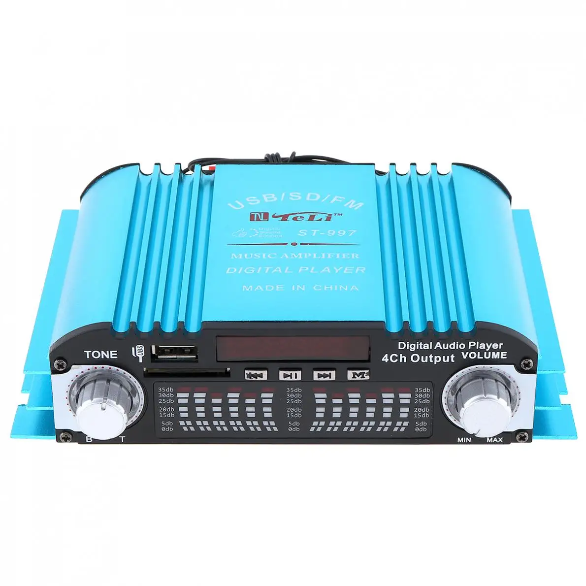 4CH прочный DC 12 V автомобильный аудио усилитель мощности fm радио плеер Поддержка SD /