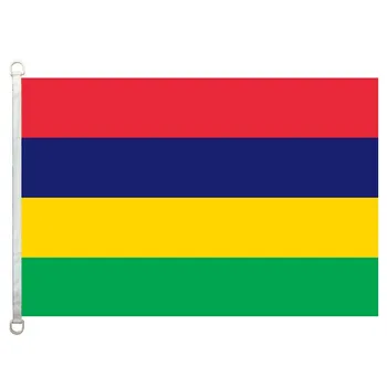 

Mauritius national flag,90*150CM size, 120g/m2 knitted polyester fabric,with two D ring