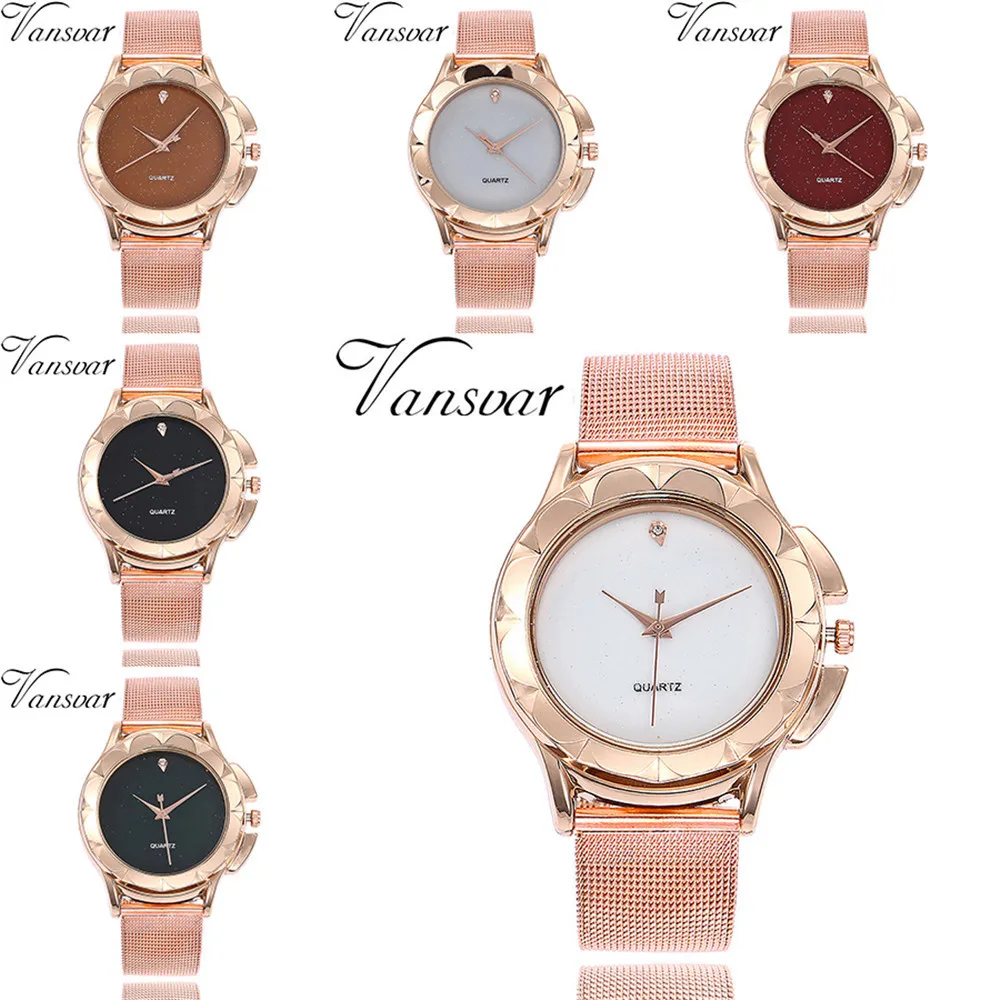 

Luxury Women Stainless Steel Watch Analog Quartz Bracelet Wrist Watches Gift dress elojes para mujer fashion 2019
