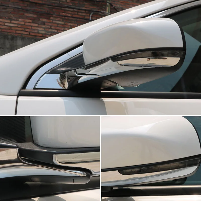 AX задняя Боковая дверь заднего вида зеркало заднего вида полоса хромированная Накладка для автомобиля ободок литье для Jeep Compass автомобильный Стайлинг Комплект