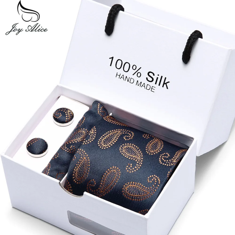 Joy Alice Wedding Men Neck Ties Gift Box Packing Men Brand Luxury ...