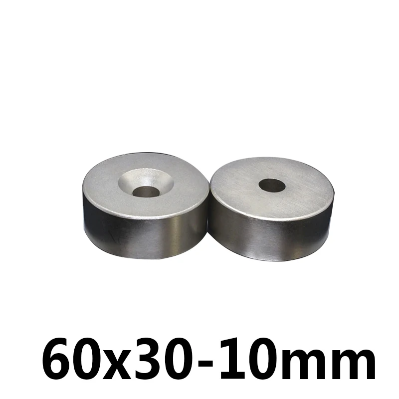 

1 pcs ,60mmx30mm Super strong magnets, round magnet with 10mm hole,stong power