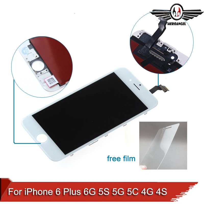 

Grade AAA For iPhone 6 Plus 6G 5S 5G 5C 4G 4S LCD Display Lens Touch Screen Digitizer Assembly Replacement