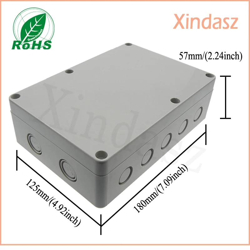 180*125*57 мм пластиковый водонепроницаемый контейнер для электрического оборудования пластиковый водонепроницаемый короб электронный блок контроллера