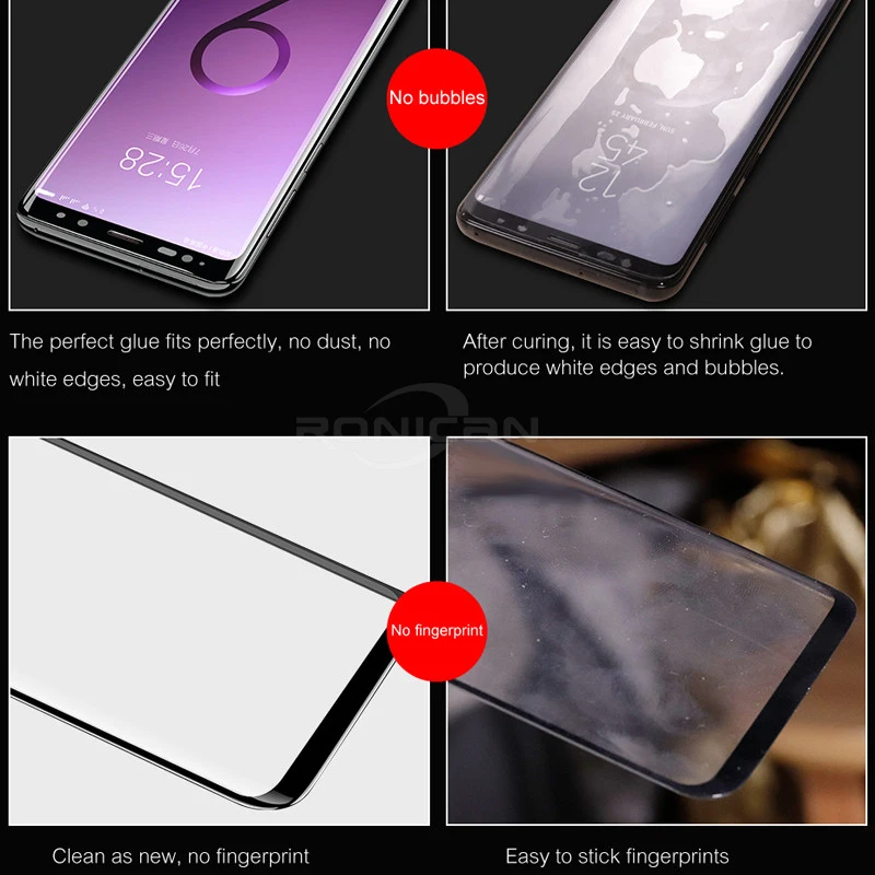 6D полное покрытие противоударное стекло для Samsung Galaxy S9 S8 Plus защита экрана