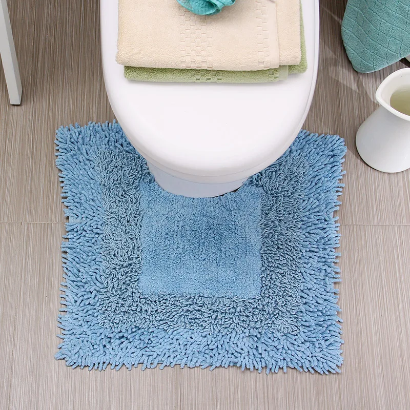 ORZ синий Противоскользящий коврик для ванной комнаты, набор машинных моющихся ковриков для туалетной двери, напольный коврик для душевой комнаты, коврик для ванной