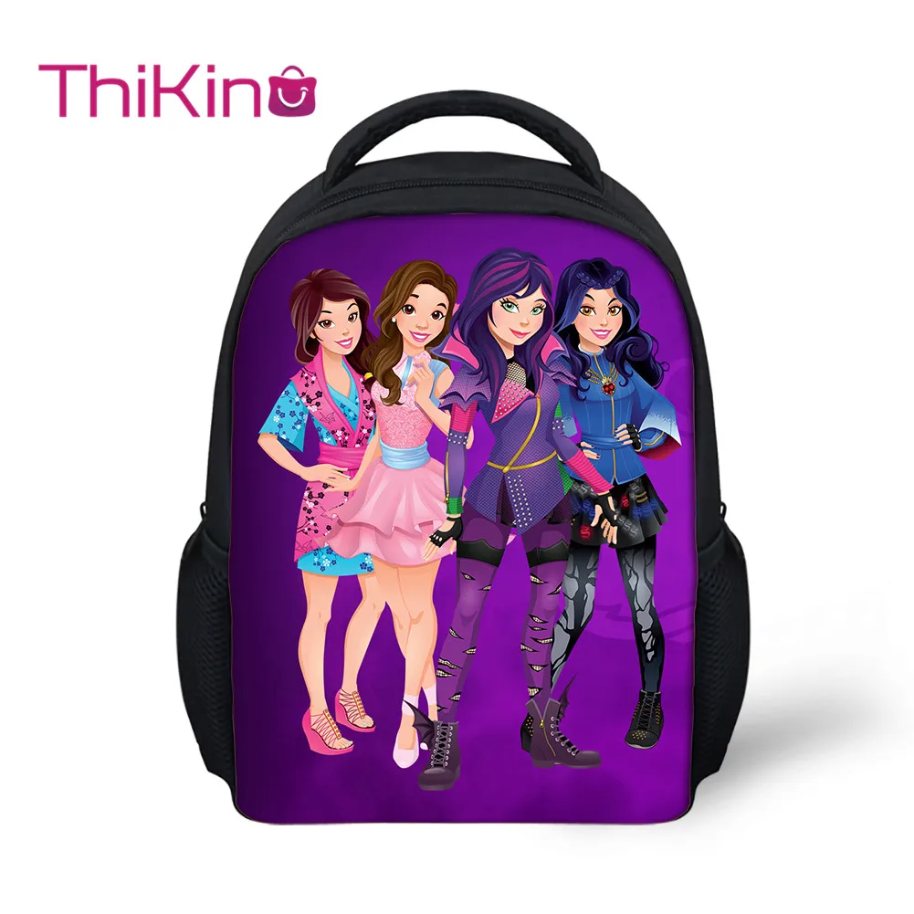 

Thikin Descendants Girls Preschool Book Backpack for Kids Pupil's School bags School Supplies Boys Bookbags