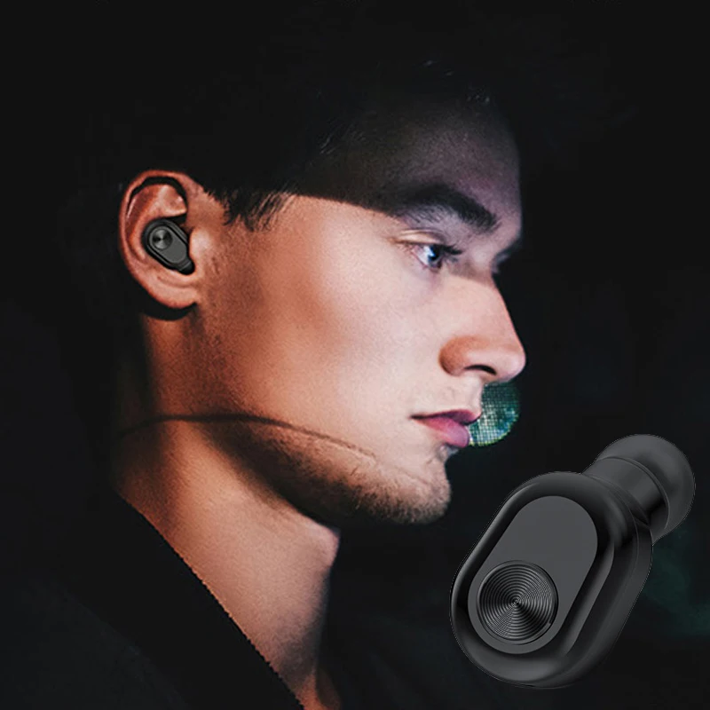 

Mini Bluetooth Earphone Handsfree Wireless Headset with Mic HIFI Stereo Earbud for iPhone Samsung Xiaomi Mobile Phone (One Pcs)