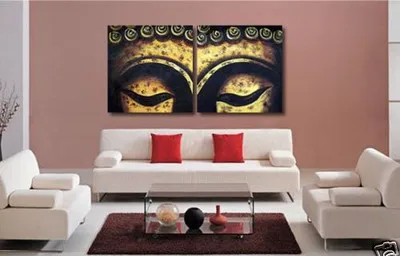 HOT SALE MODERN CANVAS ART OIL PAINTING-BUDDHA EYES | Дом и сад