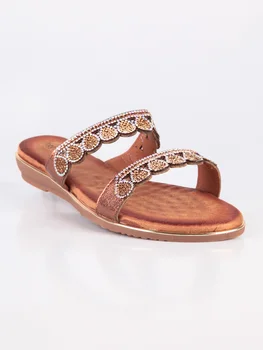 

KNOLL SWEET Slippers flat with rhinestone